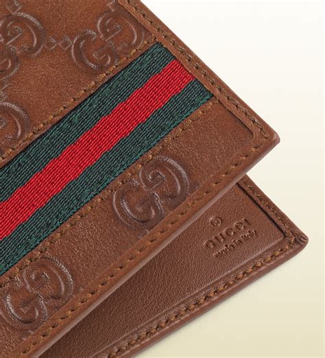 gucci wallet menbrown red green|brown Gucci wallet with chain.